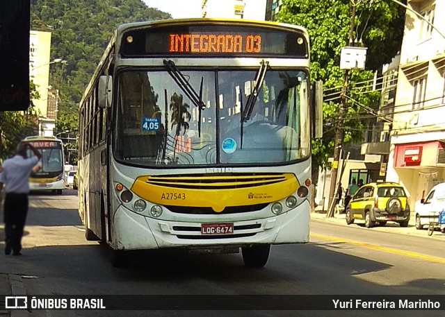 Transportes Vila Isabel A27543 na cidade de Rio de Janeiro, Rio de Janeiro, Brasil, por Yuri Ferreira Marinho. Número da foto: #7788029.