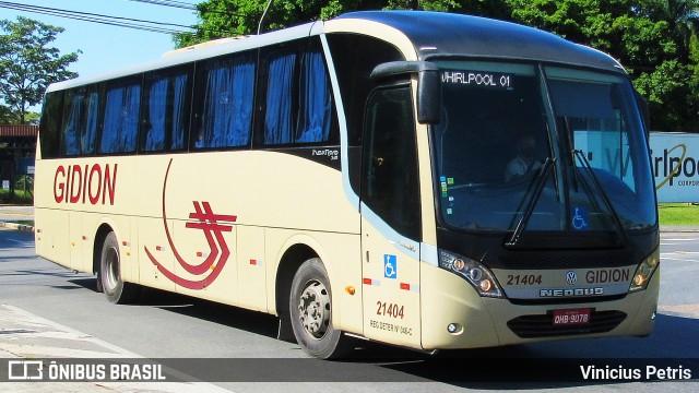 Gidion Transporte e Turismo 21404 na cidade de Joinville, Santa Catarina, Brasil, por Vinicius Petris. ID da foto: 7787925.