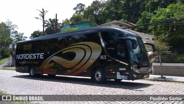 Expresso Nordeste 5672 na cidade de Joinville, Santa Catarina, Brasil, por Paulinho Sartor. ID da foto: 7789057.