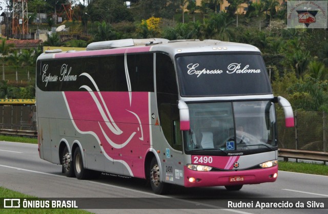 Expresso Paloma 2490 na cidade de Santa Isabel, São Paulo, Brasil, por Rudnei Aparecido da Silva. ID da foto: 7788655.