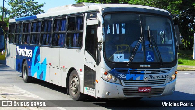 Transtusa - Transporte e Turismo Santo Antônio 1012 na cidade de Joinville, Santa Catarina, Brasil, por Vinicius Petris. Número da foto: #7787879.