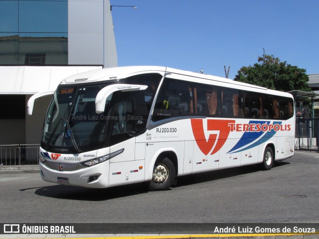 Viação Teresópolis RJ 203.030 na cidade de Rio de Janeiro, Rio de Janeiro, Brasil, por André Luiz Gomes de Souza. Número da foto: #7788893.