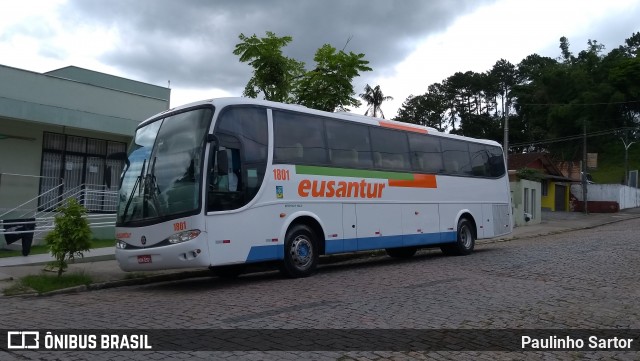 Eusantur Turismo 1801 na cidade de Joinville, Santa Catarina, Brasil, por Paulinho Sartor. ID da foto: 7789320.