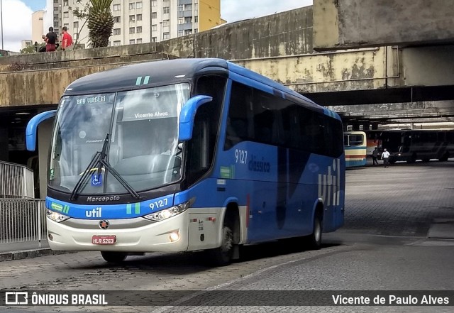 UTIL - União Transporte Interestadual de Luxo 9127 na cidade de Belo Horizonte, Minas Gerais, Brasil, por Vicente de Paulo Alves. ID da foto: 7788130.