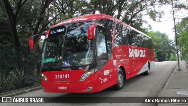 Viação Santa Cruz 210141 na cidade de São Paulo, São Paulo, Brasil, por Alex Ramos Ribeiro. ID da foto: 7685260.