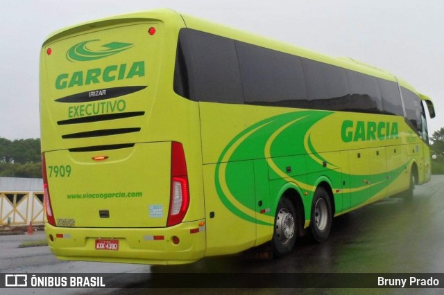 Viação Garcia 7909 na cidade de Ponta Grossa, Paraná, Brasil, por Bruny Prado. Número da foto: #7682180.