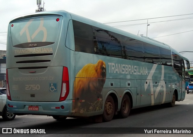 Transbrasiliana Transportes e Turismo 2750 na cidade de Belém, Pará, Brasil, por Yuri Ferreira Marinho. Número da foto: #7690588.