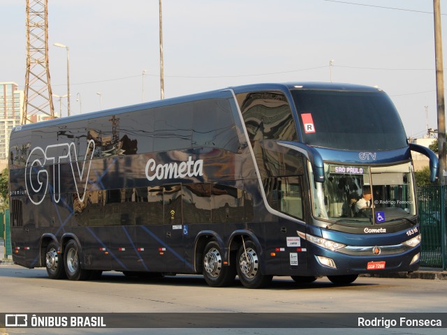 Viação Cometa 18316 na cidade de São Paulo, São Paulo, Brasil, por Rodrigo Fonseca. ID da foto: 7688613.