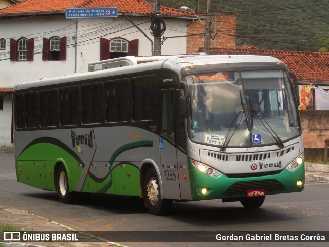 Turin Transportes 1285 na cidade de Ouro Preto, Minas Gerais, Brasil, por Gerdan Gabriel Bretas Corrêa. Número da foto: #7687302.