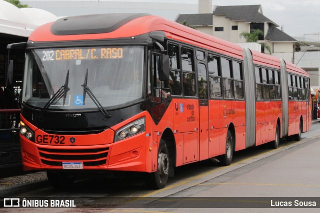 Viação Cidade Sorriso GE732 na cidade de Curitiba, Paraná, Brasil, por Lucas Sousa. ID da foto: 7690245.