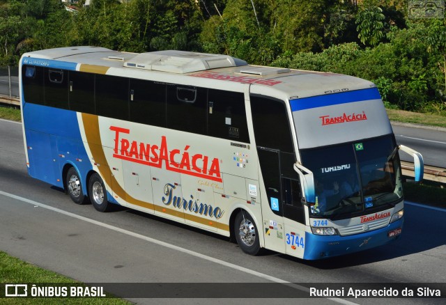 TransAcácia Turismo 3744 na cidade de Santa Isabel, São Paulo, Brasil, por Rudnei Aparecido da Silva. Número da foto: #7687103.