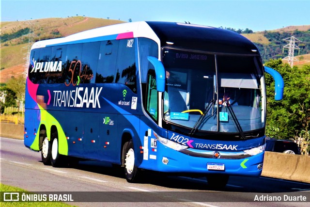 Trans Isaak Turismo 1402 na cidade de Roseira, São Paulo, Brasil, por Adriano Duarte. Número da foto: #7695493.