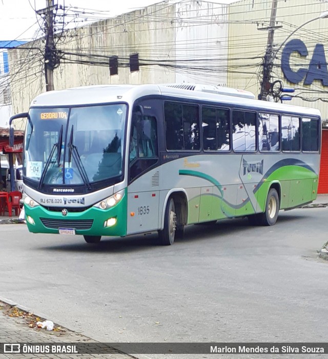 Turin Transportes RJ 678.020 na cidade de Itaguaí, Rio de Janeiro, Brasil, por Marlon Mendes da Silva Souza. Número da foto: #7692894.