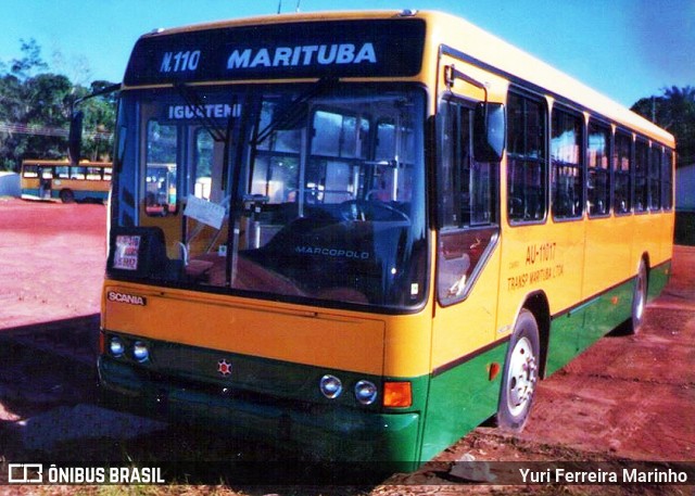 Transportes Marituba - Transmab AU-11017 na cidade de Marituba, Pará, Brasil, por Yuri Ferreira Marinho. ID da foto: 7691537.