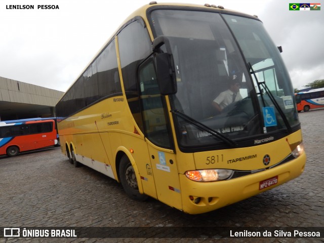 Viação Itapemirim 5811 na cidade de Caruaru, Pernambuco, Brasil, por Lenilson da Silva Pessoa. ID da foto: 7694651.