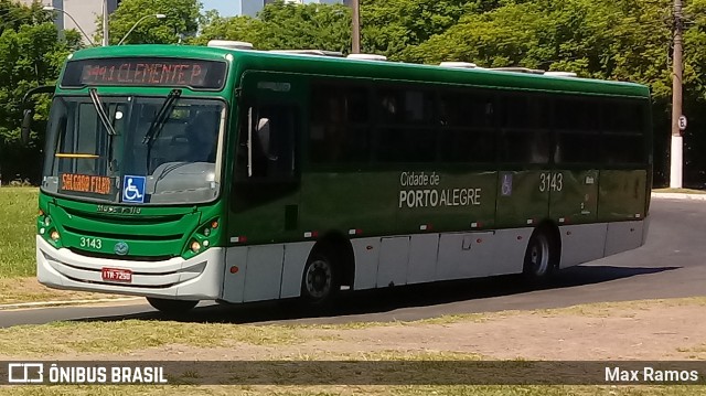 Sudeste Transportes Coletivos 3143 na cidade de Porto Alegre, Rio Grande do Sul, Brasil, por Max Ramos. Número da foto: #7691898.