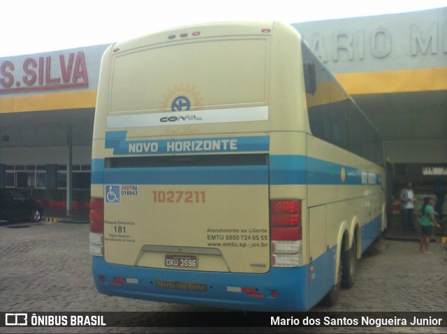 Viação Novo Horizonte 1027211 na cidade de Milagres, Bahia, Brasil, por Mario dos Santos Nogueira Junior. Número da foto: #7694309.
