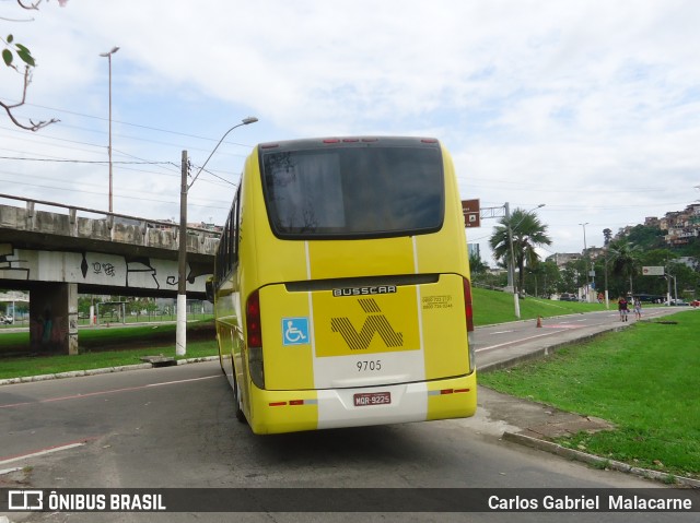 Viação Itapemirim 9705 na cidade de Vitória, Espírito Santo, Brasil, por Carlos Gabriel  Malacarne. ID da foto: 7691372.