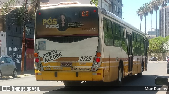 Companhia Carris Porto-Alegrense 0725 na cidade de Porto Alegre, Rio Grande do Sul, Brasil, por Max Ramos. Número da foto: #7691217.