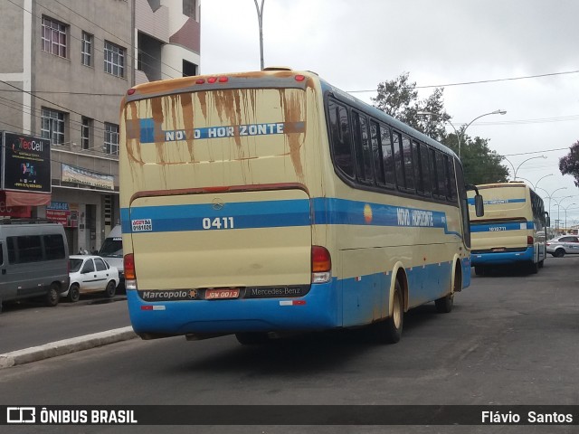 Viação Novo Horizonte 0411 na cidade de Vitória da Conquista, Bahia, Brasil, por Flávio  Santos. Número da foto: #7694598.