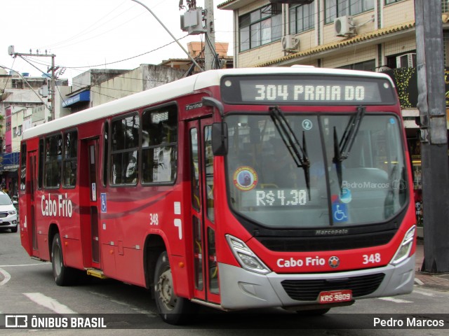 Auto Viação Salineira 348 na cidade de Cabo Frio, Rio de Janeiro, Brasil, por Pedro Marcos. Número da foto: #7694604.