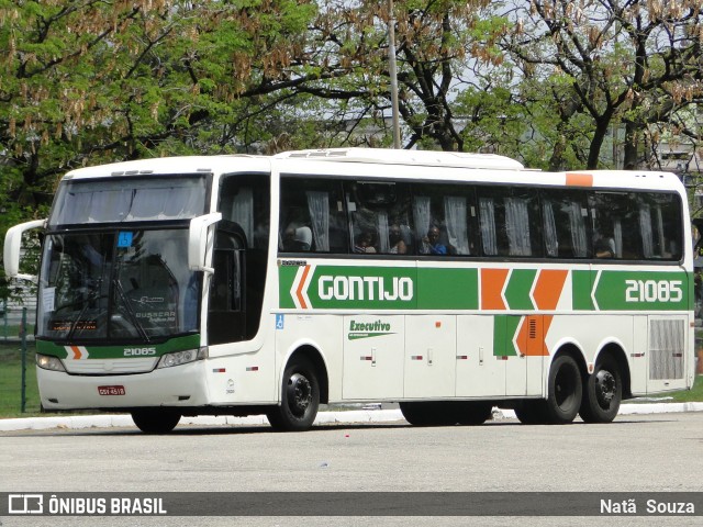 Empresa Gontijo de Transportes 21085 na cidade de Vitória, Espírito Santo, Brasil, por Natã  Souza. ID da foto: 7694307.