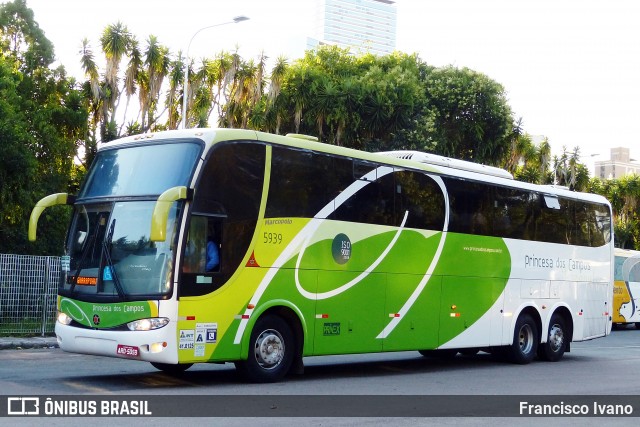 Expresso Princesa dos Campos 5939 na cidade de Curitiba, Paraná, Brasil, por Francisco Ivano. ID da foto: 7692733.