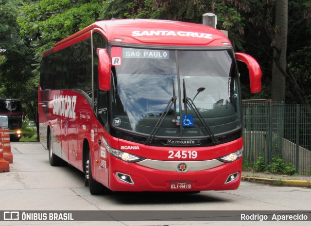 Viação Santa Cruz 24519 na cidade de São Paulo, São Paulo, Brasil, por Rodrigo  Aparecido. Número da foto: #7694342.