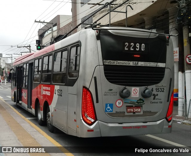 Himalaia Transportes > Ambiental Transportes Urbanos 4 1532 na cidade de São Paulo, São Paulo, Brasil, por Felipe Goncalves do Vale. ID da foto: 7691475.