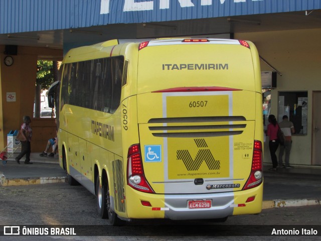 Viação Itapemirim 60507 na cidade de Lins, São Paulo, Brasil, por Antonio Italo. ID da foto: 7693566.