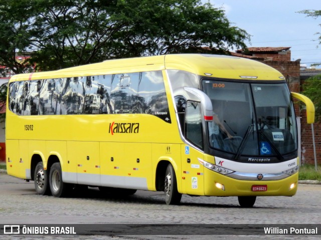 Kaissara - Viação Caiçara 15092 na cidade de Caruaru, Pernambuco, Brasil, por Willian Pontual. ID da foto: 7694556.