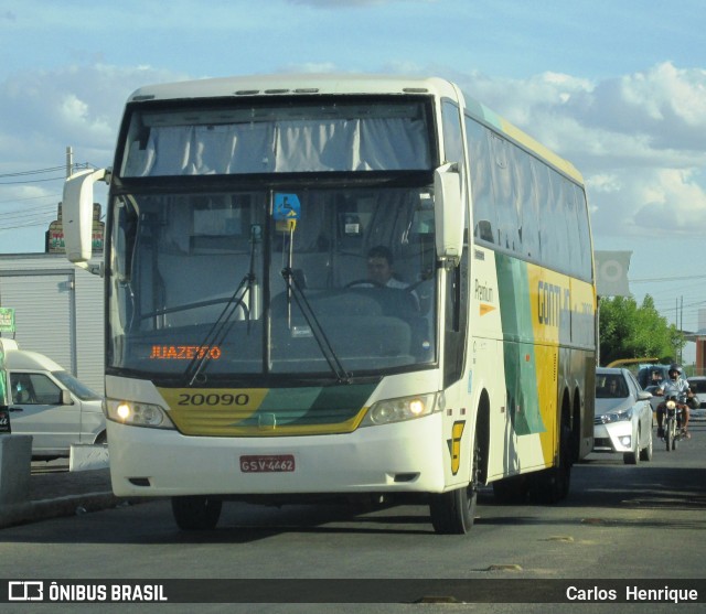 Empresa Gontijo de Transportes 20090 na cidade de Juazeiro, Bahia, Brasil, por Carlos  Henrique. ID da foto: 7693211.