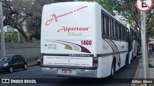 Alpertour Turismo 1400 na cidade de Belo Horizonte, Minas Gerais, Brasil, por Ailton Alves. ID da foto: 7692589.