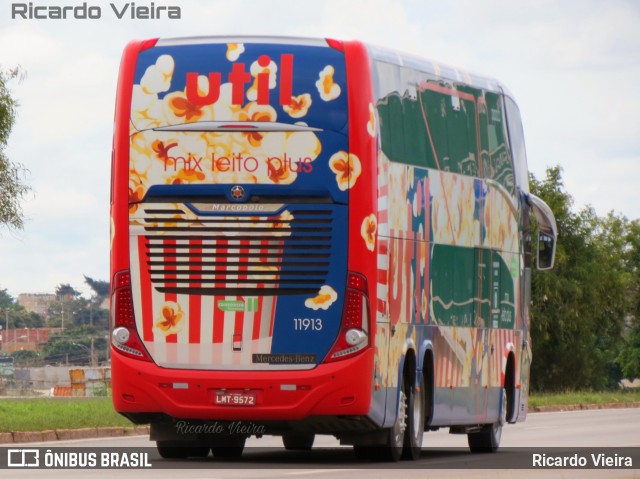 UTIL - União Transporte Interestadual de Luxo 11913 na cidade de Santa Maria, Distrito Federal, Brasil, por Ricardo Vieira. Número da foto: #7695245.