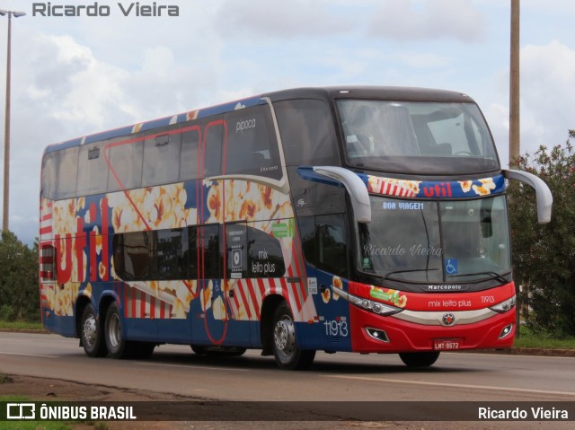 UTIL - União Transporte Interestadual de Luxo 11913 na cidade de Santa Maria, Distrito Federal, Brasil, por Ricardo Vieira. ID da foto: 7695240.