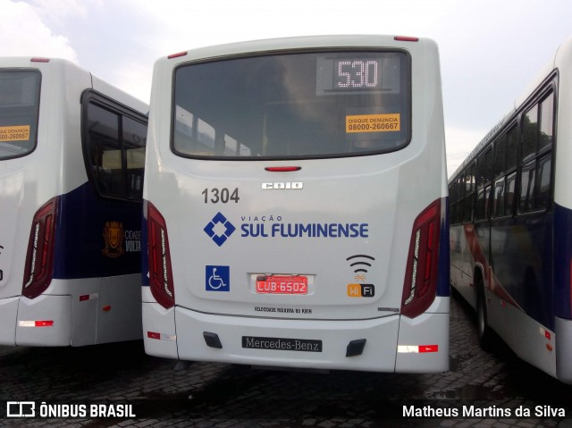 Viação Sul Fluminense 1304 na cidade de Volta Redonda, Rio de Janeiro, Brasil, por Matheus Martins da Silva. ID da foto: 7694052.