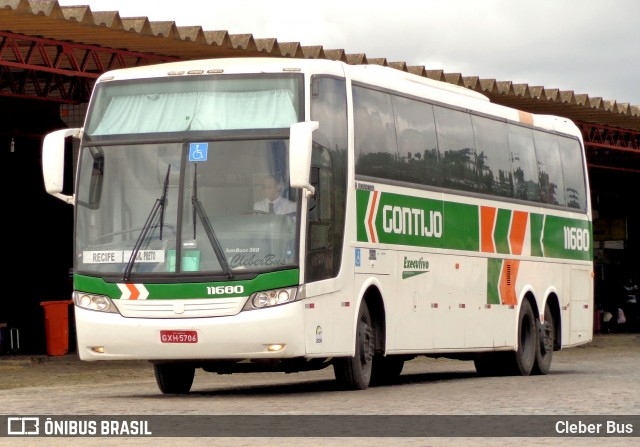 Empresa Gontijo de Transportes 11680 na cidade de Vitória da Conquista, Bahia, Brasil, por Cleber Bus. ID da foto: 7693579.