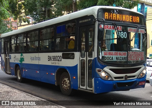 Transportes Barata BN-98020 na cidade de Belém, Pará, Brasil, por Yuri Ferreira Marinho. Número da foto: #7695624.
