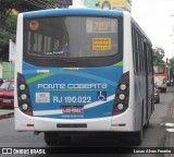 Viação Ponte Coberta RJ 190.022 na cidade de Nova Iguaçu, Rio de Janeiro, Brasil, por Lucas Alves Ferreira. Número da foto: #7695077.