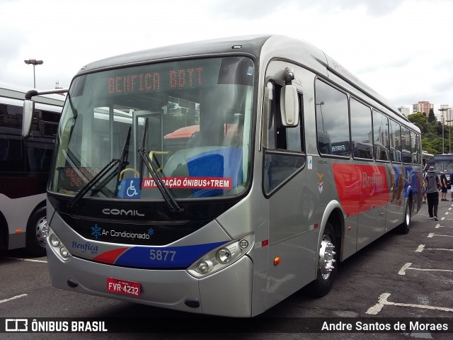 BBTT - Benfica Barueri Transporte e Turismo 5877 na cidade de São Paulo, São Paulo, Brasil, por Andre Santos de Moraes. ID da foto: 7698873.