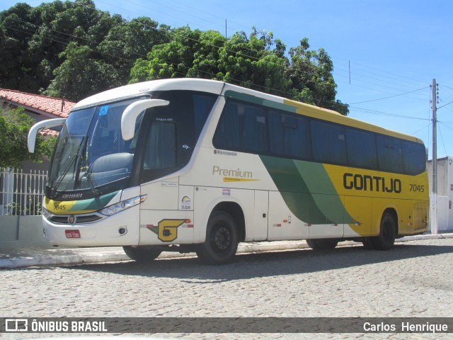 Empresa Gontijo de Transportes 7045 na cidade de Pilão Arcado, Bahia, Brasil, por Carlos  Henrique. ID da foto: 7697183.