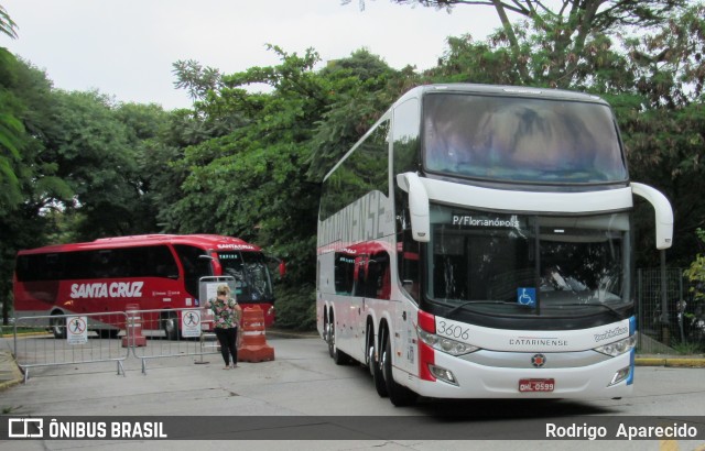 Auto Viação Catarinense 3606 na cidade de São Paulo, São Paulo, Brasil, por Rodrigo  Aparecido. ID da foto: 7698817.