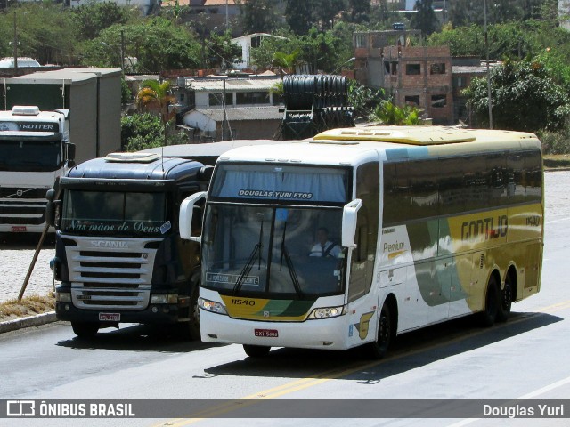 Empresa Gontijo de Transportes 11540 na cidade de João Monlevade, Minas Gerais, Brasil, por Douglas Yuri. Número da foto: #7698408.