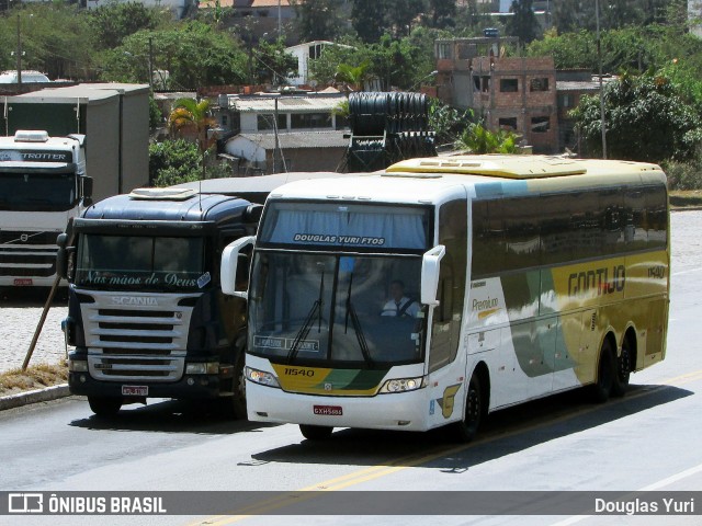 Empresa Gontijo de Transportes 11540 na cidade de João Monlevade, Minas Gerais, Brasil, por Douglas Yuri. ID da foto: 7698408.