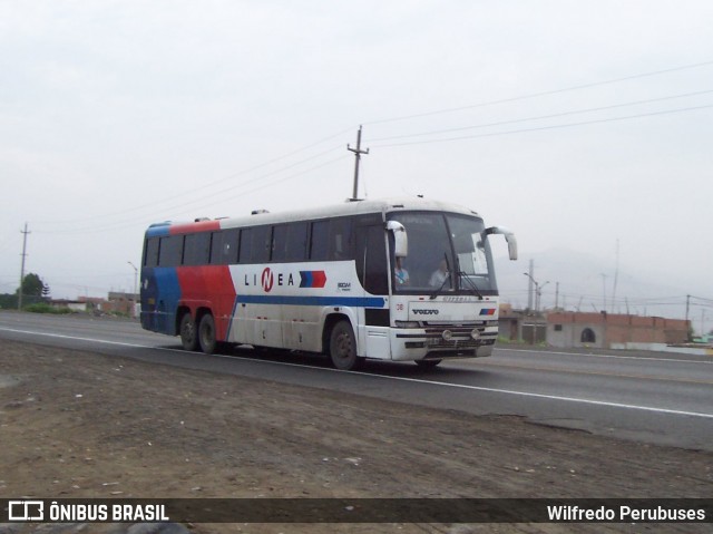 Transportes Linea 38 na cidade de Ancón, Lima, Lima Metropolitana, Peru, por Wilfredo Perubuses. Número da foto: #7698371.