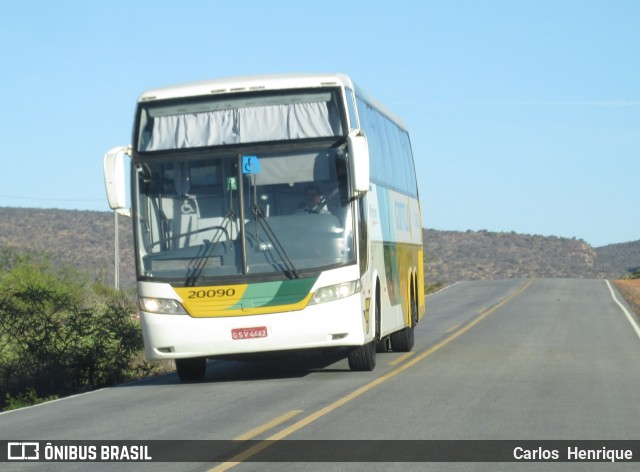 Empresa Gontijo de Transportes 20090 na cidade de Casa Nova, Bahia, Brasil, por Carlos  Henrique. ID da foto: 7697373.