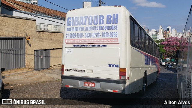 Gibatour BH Fretamento 1994 na cidade de Belo Horizonte, Minas Gerais, Brasil, por Ailton Alves. ID da foto: 7697144.