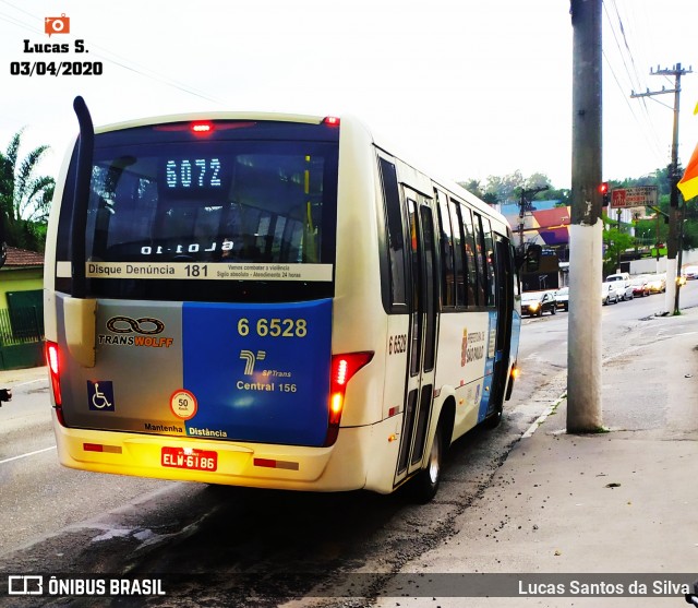 Transwolff Transportes e Turismo 6 6528 na cidade de São Paulo, São Paulo, Brasil, por Lucas Santos da Silva. Número da foto: #7695889.