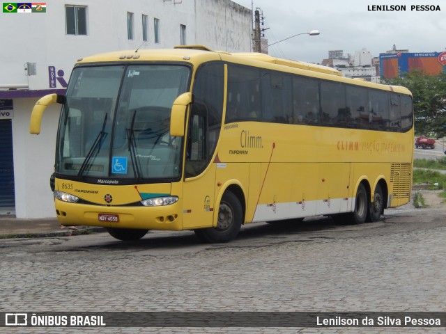 Viação Itapemirim 8635 na cidade de Caruaru, Pernambuco, Brasil, por Lenilson da Silva Pessoa. ID da foto: 7699184.