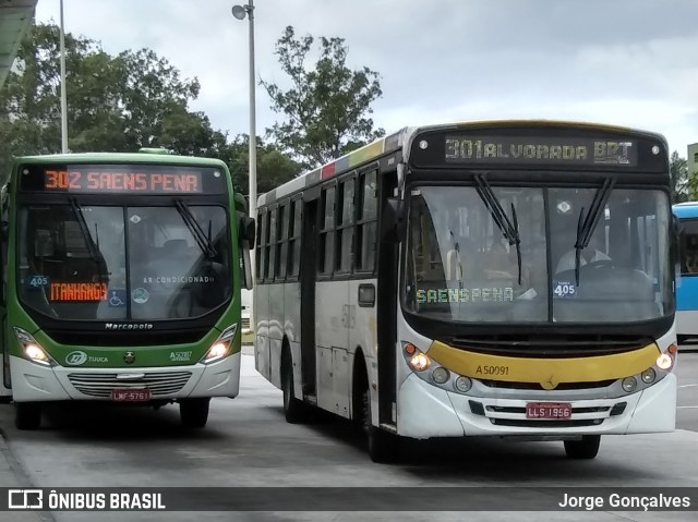 Tijuquinha - Auto Viação Tijuca A50091 na cidade de Rio de Janeiro, Rio de Janeiro, Brasil, por Jorge Gonçalves. Número da foto: #7697552.